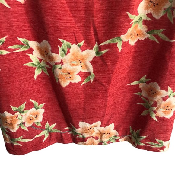 Vintage Tommy Bahama Women's 100% Silk Sun Dress Size 10 Floral Lined Hawaiian - Picture 8 of 10